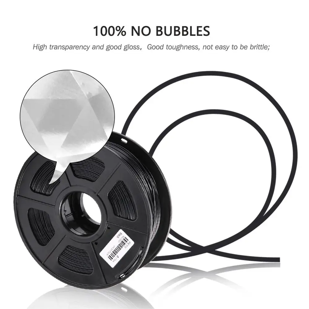 SUNLU PLA Filament 1KG 3D Print Material 1.75MM Odorless No Bubble Good Toughness Biodegradable Low Shrinkage