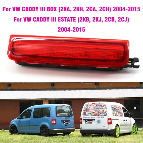 Для VW Caddy 2004-2015 третья 3-я центральная задняя стоп-сигнал высокого уровня 2K 0945087 C Стоп-сигнал Автомобильные светодиодные лампы