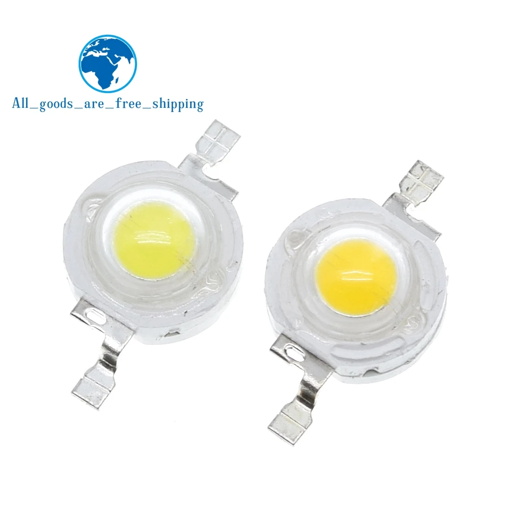 

10PCS/LOT TZT led 1W 100-120LM LED Bulb IC SMD Lamp Light Daylight white/warm white High Power 1W LED Lamp bead