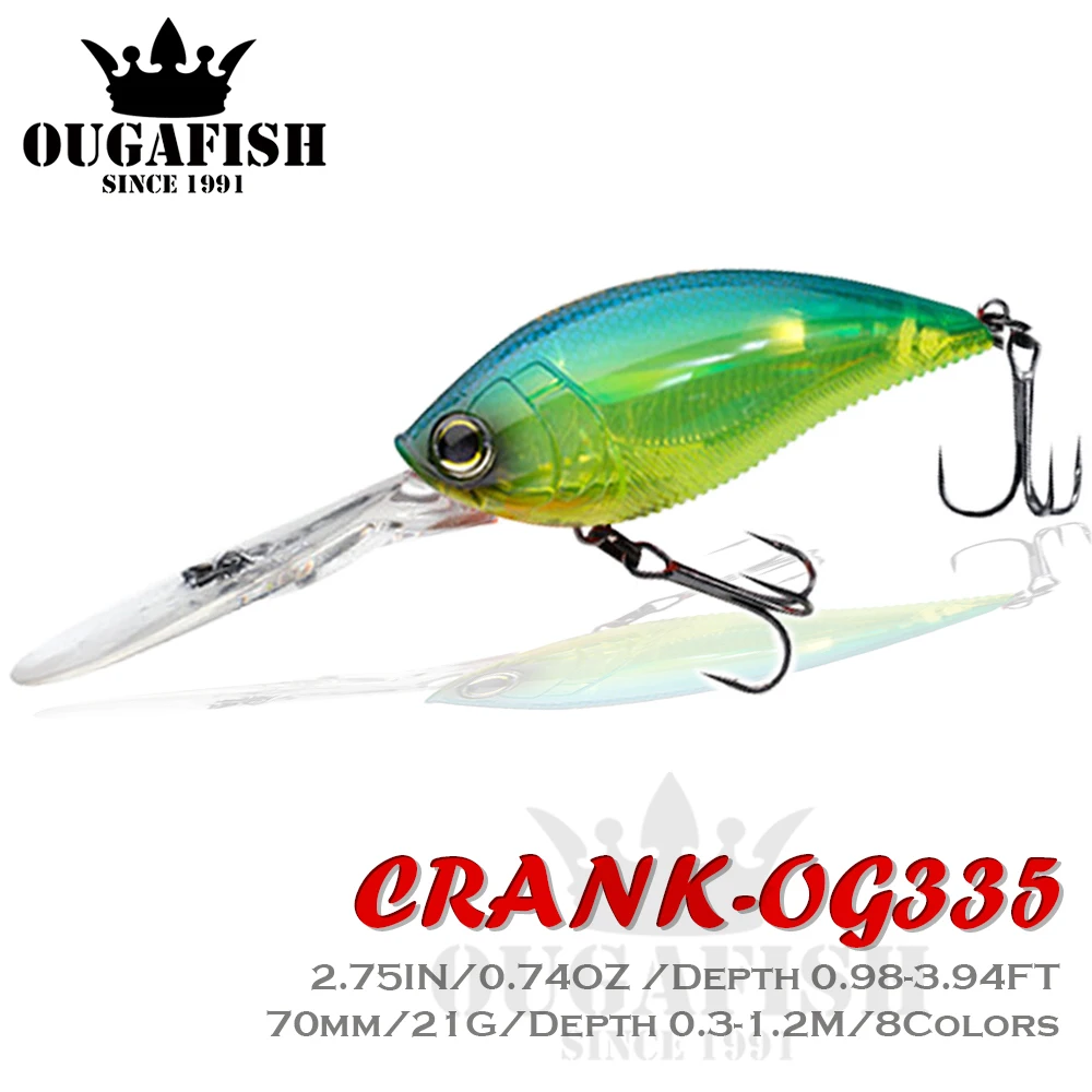 

Crank Fishing Lure Rock Floating Topwater Crankbait Weights 21g Whoppers Trolling Saltwater Lures Artificial Bionics Peche Pike