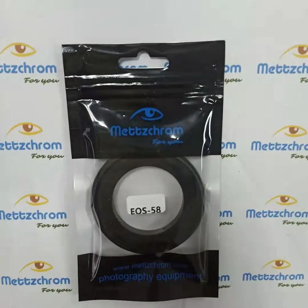 Mettzchrom-محول عدسة عكسي ماكرو 58 مللي متر ، حلقة محول لـ Canon EOS EF ، حامل حلقة عكسي