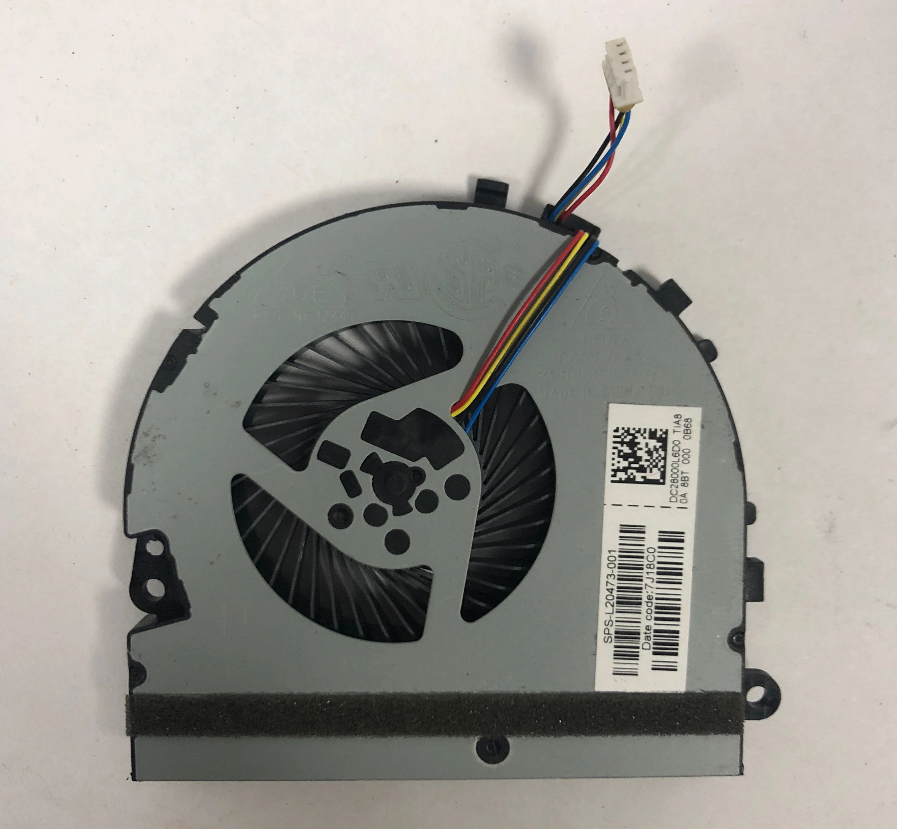 Original Cooling Fan For HP Pavilion 15-DA 15-da0014TX KSB05105HADZ6 DC5V 0.35A DC28000L6D0 L20473-001