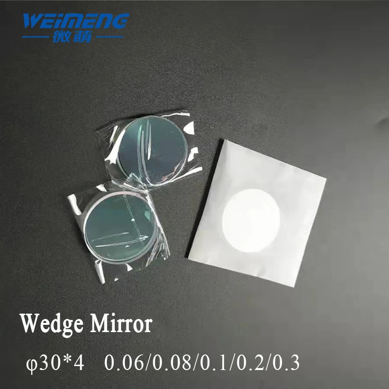 Weimeng Wedge mirror 60 degree reflect φ30*4  angle 0.06/0.08/0.1/0.2/0.3 quartz 650-1064nm HR coating for laser welding machine