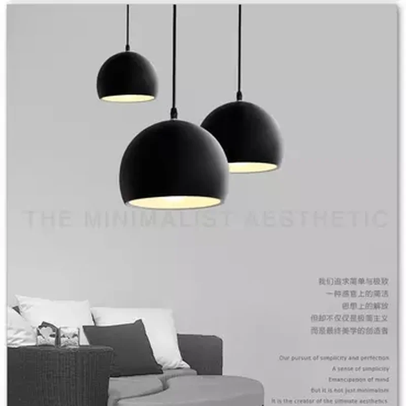 Modern Simple Ball E27 Pendant Lights Cafe Restaurant Lighting Pendant Lamp Light Fixtures Decorate Lamp Droplight