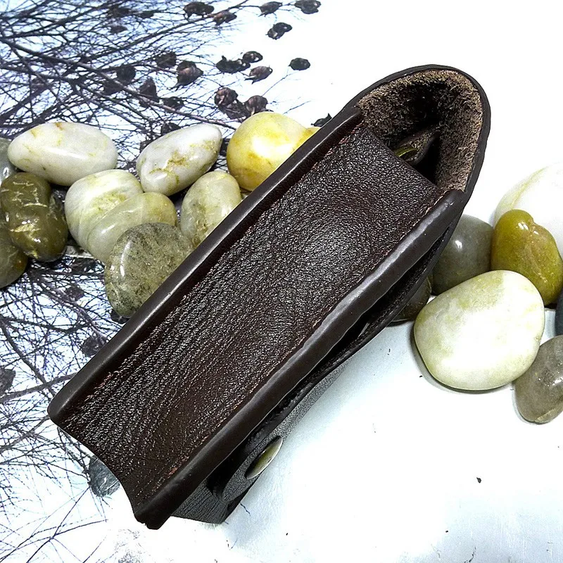 blongk Mini Key Bag Leather Key Case Pull-out Keys Pouch Small Keys Holder Organizer Holding 7 keys Men Women 1861S