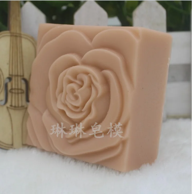 Handmade Flower Soap MoldFood Grade Cake Chocolate Mold DIY Homemade Aroma Candle Wax Resin Gypsum Crafts Making Moulds Tools