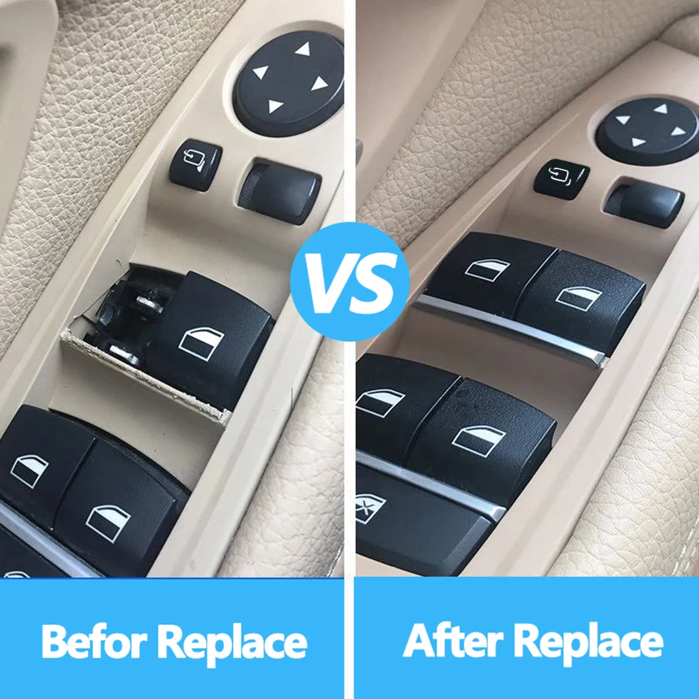 Electrical Power Chrome Master Window Switch Control Button Regulator For BMW 3 5 7 X3 X4 F30 F35 F25 F26 F07 F10 F18 F01 F02