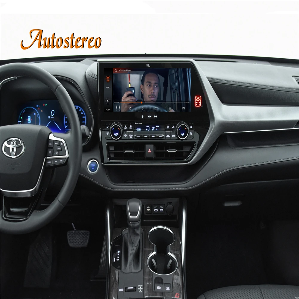 Android 10 8GB 128G 12.3 '' Car GPS Navigation For Toyota Highlander 2021 2022 Auto Video Player Stereo Radio Mirror Link Player