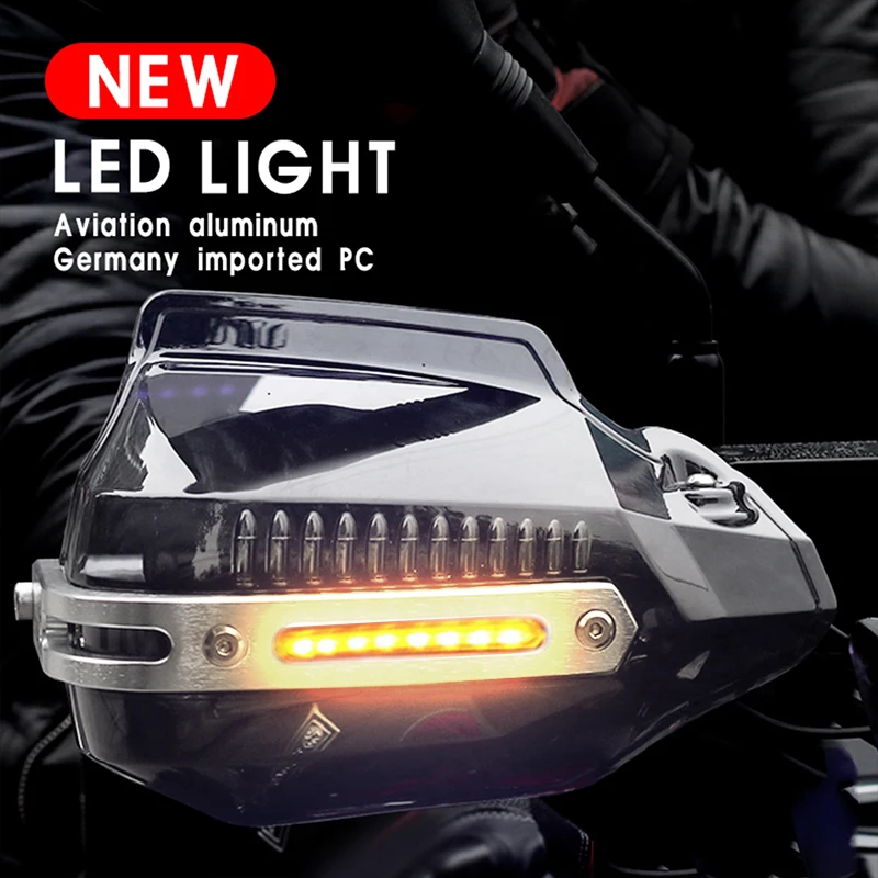 

Motorcycle Hand Guards LED Handguard Hand Shield Protector Windshield For SUZUKI Boulevard C90 Gladius 650 Gsxs 1000 Bandit 1250