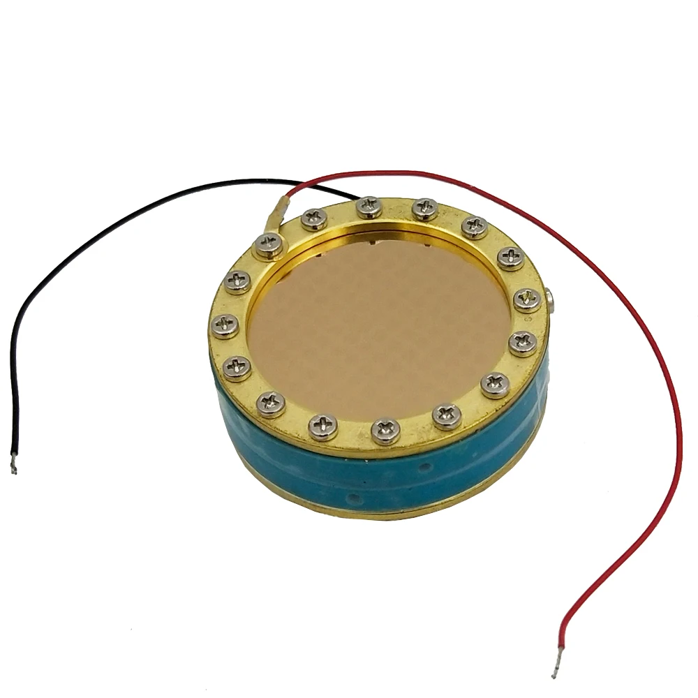 

Большой микрофонный картридж 34 мм 24k золотого цвета с двумя проводами и большой диафрагмой, конденсатор для записи микрофонная капсула