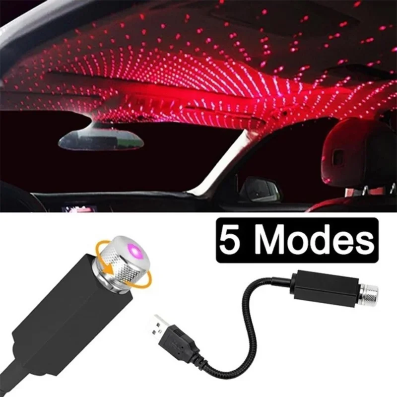 

USB-лампа для атмосферы, Регулируемая лампа для крыши автомобиля, звезда, ночная лампа для BMW E46, E90, E60, E39, E36, F30, F10, F20, X5, E70, E53 M, G30, E91, E34