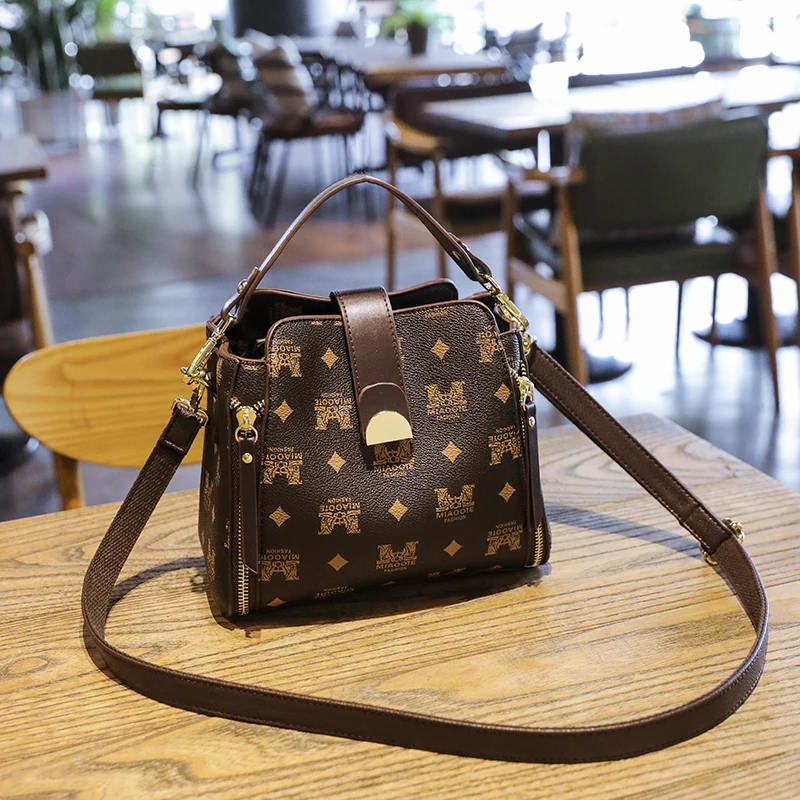 Women Bag 2023 New Trend With Top Handle Luxury For Phone Female Shoulder Crossbody Leather Vintage Fashion Small Plaid Handbags