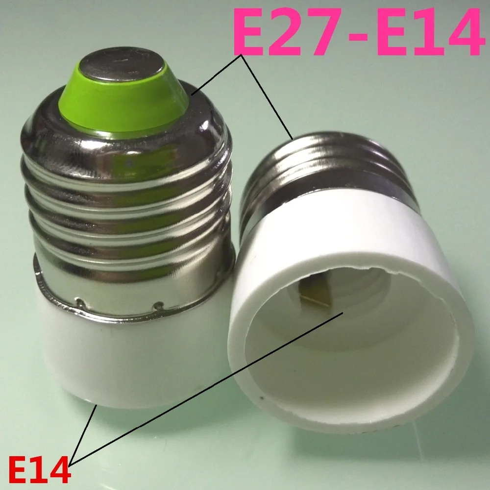 

100pc New Type E27 to E14 LED Socket adapter lamp base holder Free Shipping With Track No