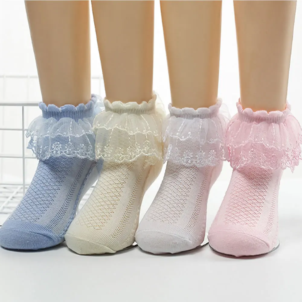 

Children's stockings Girl Lace Ankle Socks Kids Dancing Pure Color Black Fishnet Sock Princesses meias infantis cute socks