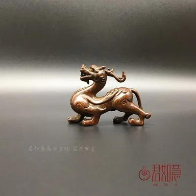 

Antique pure copper Unicorn home decoration ornamental handicrafts