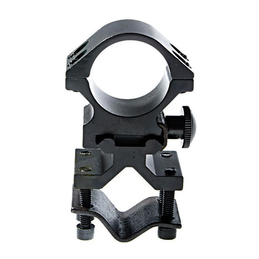 1 set Universal Metal Rail Clip 25mm Ring 20mm Clip-on Flashlight Bracket Aluminum Alloy Universal Rack for Telescope Bike Lamp