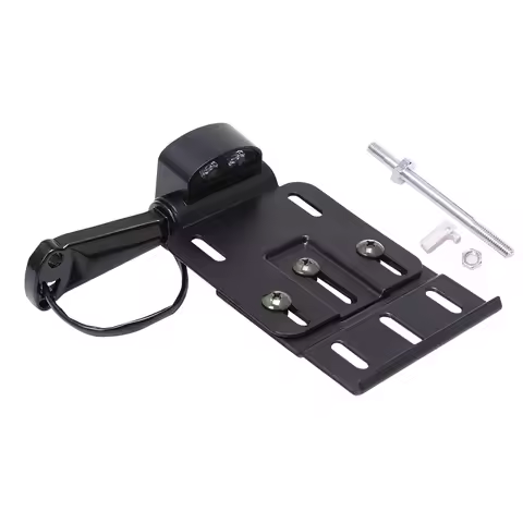 Telescopic Folding LED Light Side Mount License Plate Frame Cover Holder Adjustable For Harley Dyna Sportster 883 1200 XL 07-16