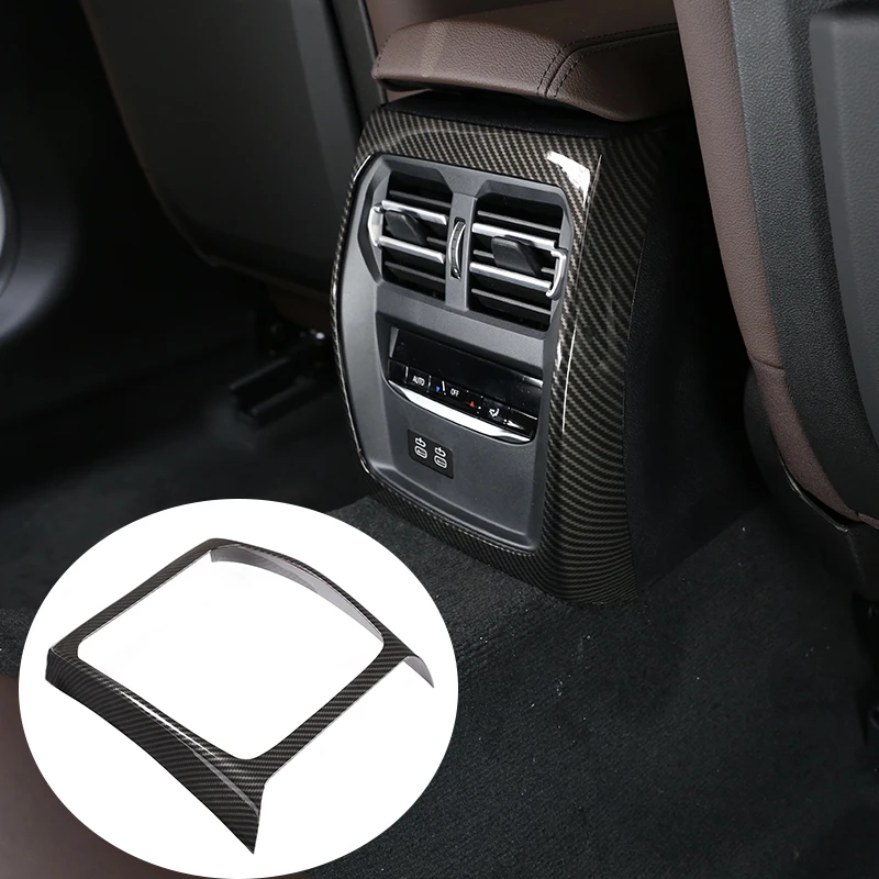 

1 Pcs ABS Carbon Fiber For BMW G20 3 Series 2020 Car Rear Air Vent Frame Cover Trim Accessories