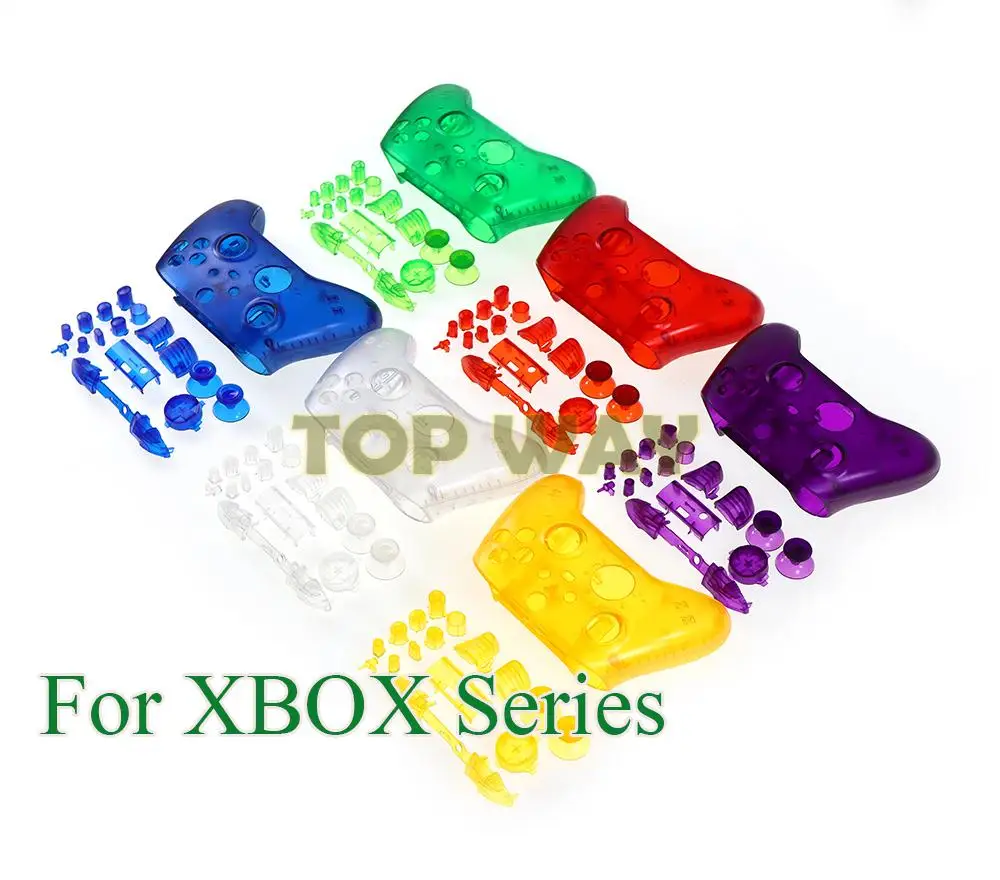 

20sets Clear Transparent Replacement Housing Shell for Xbox Series X S Controller Case Faceplate Cover RB LB RT LT Buttons Mod