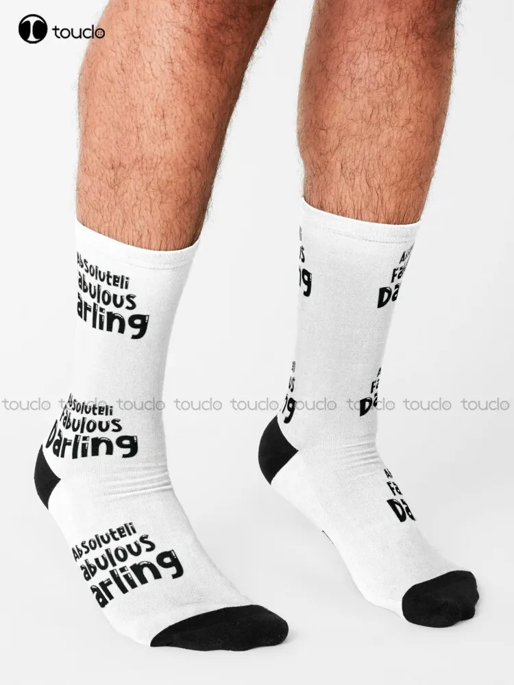 Absolutely Fabulous Darling Socks Slipper Socks Personalized Custom Unisex Adult Teen Youth Socks 360° Digital Print Fashion New