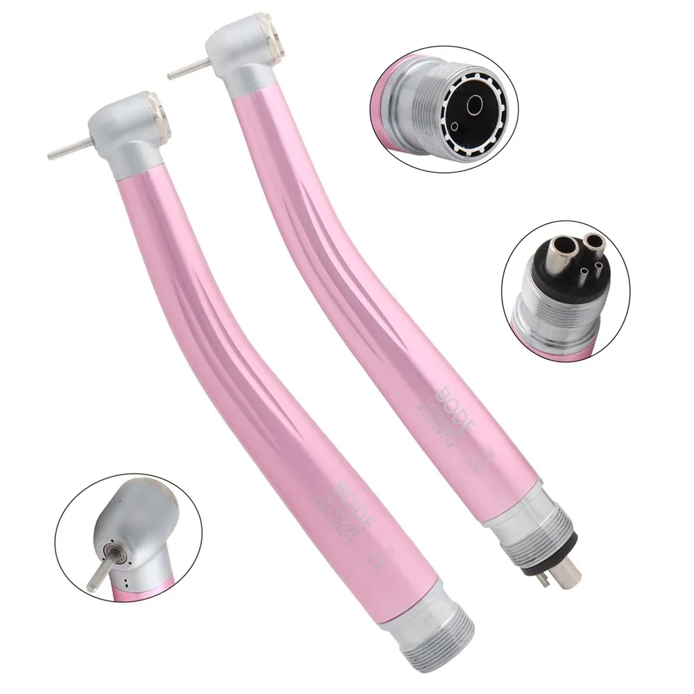 

BODE Dental Color High Speed Handpiece Air Turbine Ceramic Bearings Single Spray Pink 2Hole B2 4Hole M4