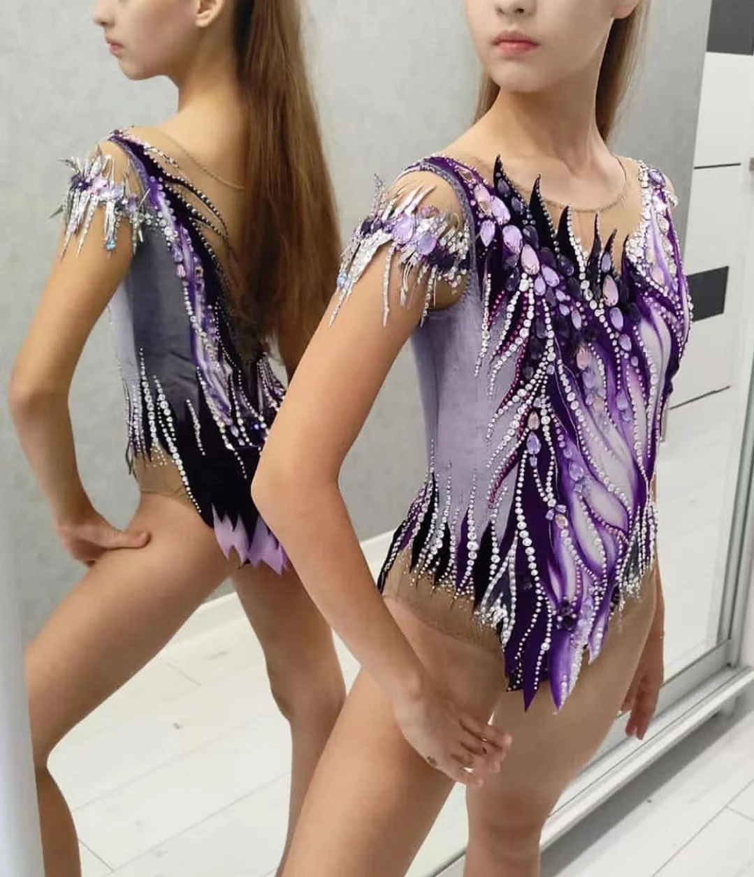 Artistic Gymnastics Competition Leotard, Professional Performances Leotards, Custom Style and Size