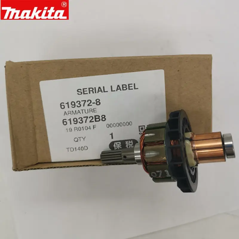 Двигатель арматуры MAKITA 619372-8 619247-1 619172-6 18 в для DTD140 DTD146 TD140D BTD142 BTD146 BTD146Z BTD140Z BTD140SFE BTD140RFE