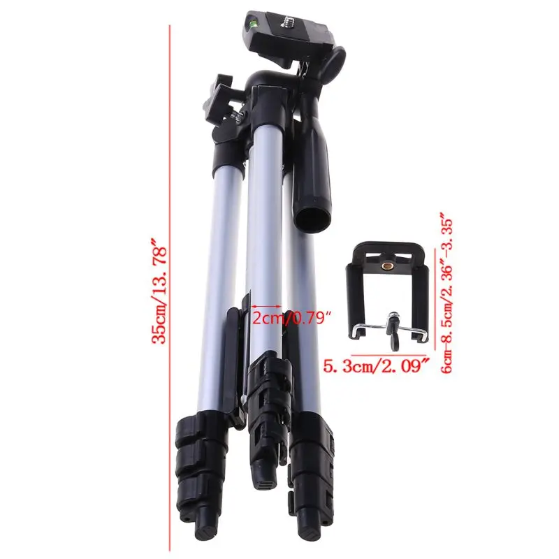 Professional Camera Tripod Stand Holder Mount for iPhone Samsung Cell Phone +Bag WXTB