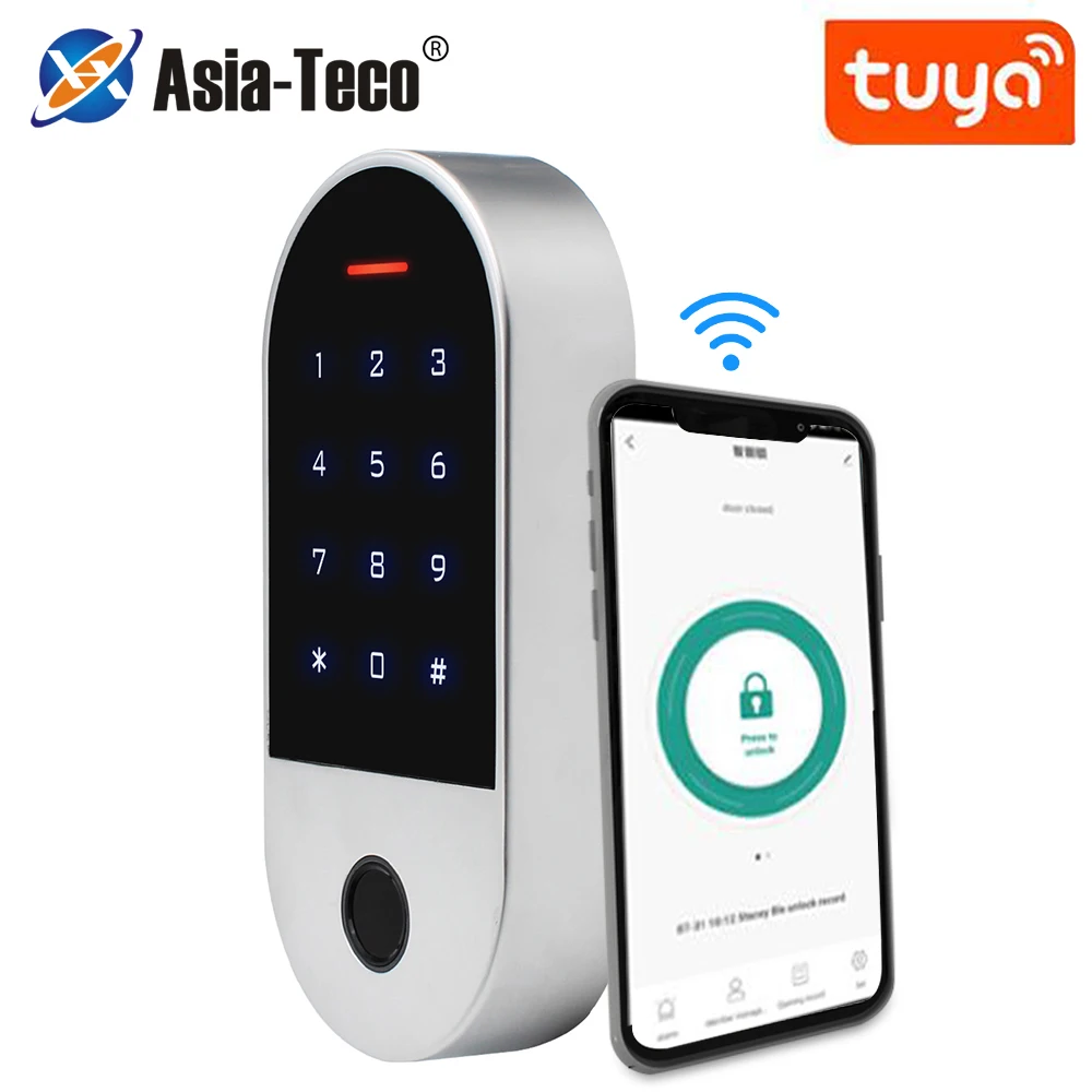 IP66 Waterproof Fingerprint Access Control RFID 125Khz Access Controller bluetooth Tuya APP Support Add Delete Users by APP