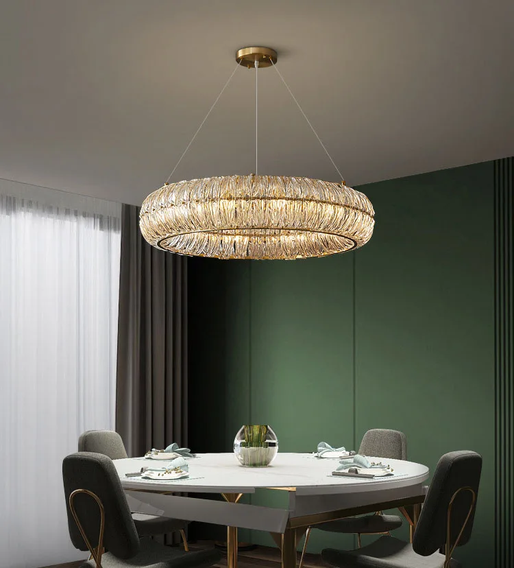 

Copper Pendant Lamp Glass for Bedroom Living Room Dining Luxury Hanging Lights Restaurant