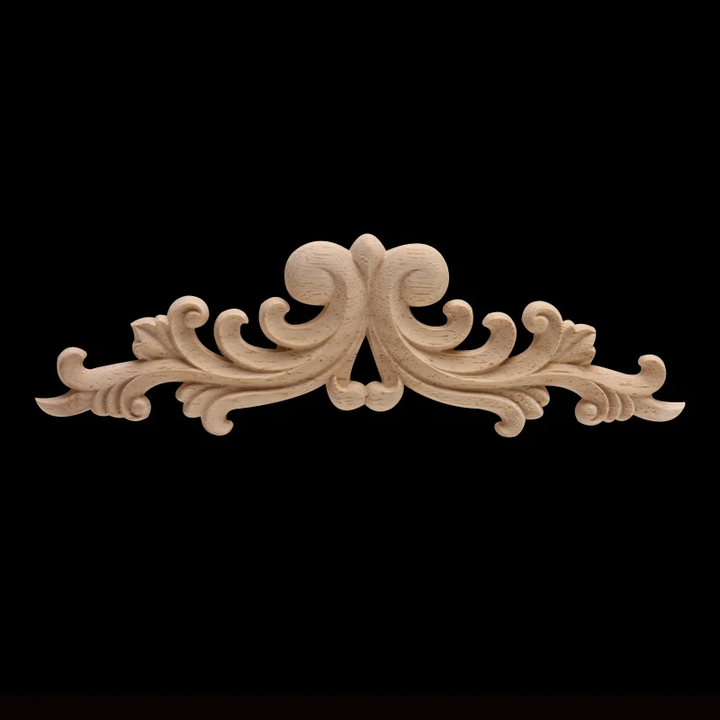 European Decal Door Heart Flower Spot Wholesale and Retail Wood Furniture Wood Carving Decorative Accessories Wood Decal Carved