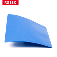 RGEEK New 6.0 W/mK GPU CPU Heatsink Cooling Conductive Silicone Pad 100mm*100mm*1mm Thermal Pad high quality Thermal Gasket