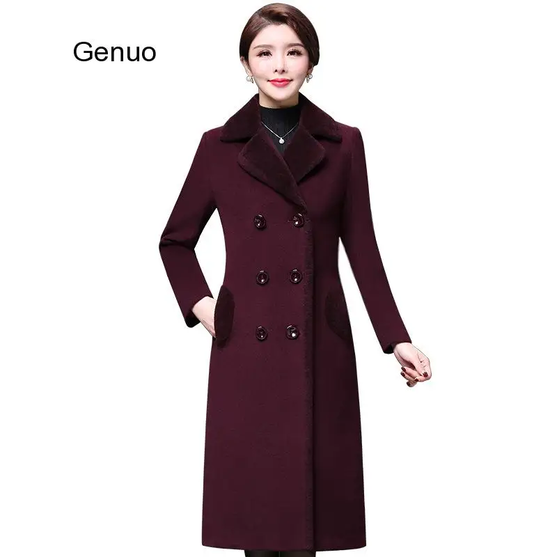 

M-5xl Casaco Feminine 2020 Abrigos Muser Autumn Wide Cashmere Blends Woollens Outerwear Female Coat Autumn Winter Solid Coats