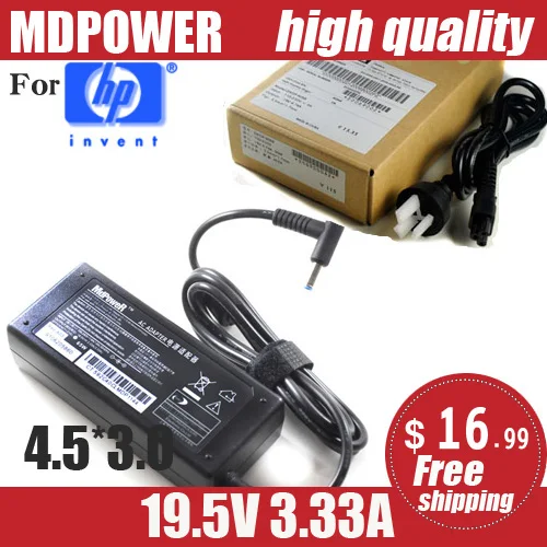 For HP Ultrabooks 19.5V 3.33A Power Adapter Charger Pavilion 15 AC  65W Supply 710412-001 PA-1650-32HH 753559-001