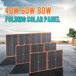 Elastyczny składany Panel słoneczny przenośna ładowarka 50W 100w wysokiej wydajności telefon i bateria 12V 18V DC 5v usb do biwakowania telefonu Solar Panel Portable