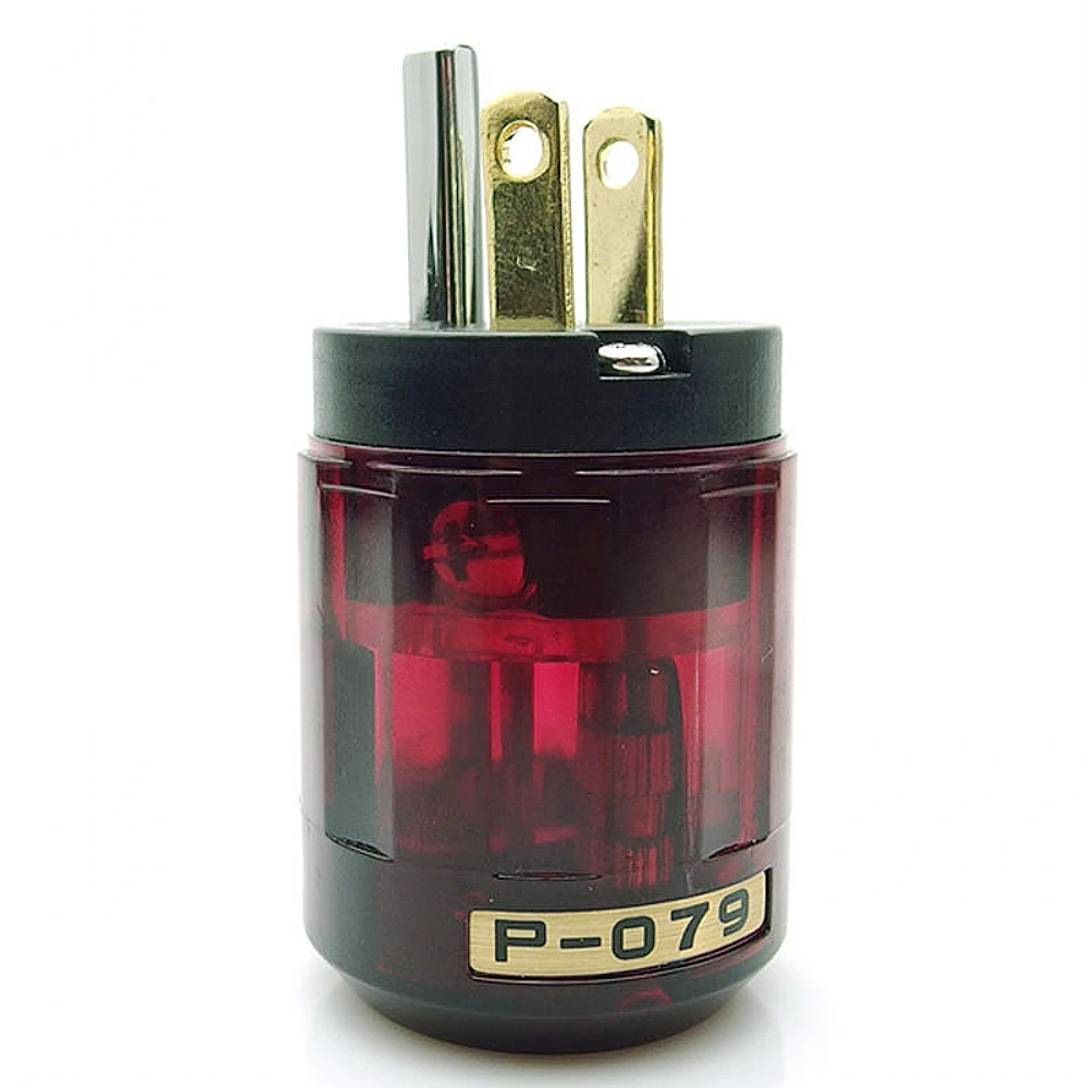 Oyaide Gold Plated C-079 IEC Female P-079 Male US Power plug Audio Connector Hifi DIY Audio hifi