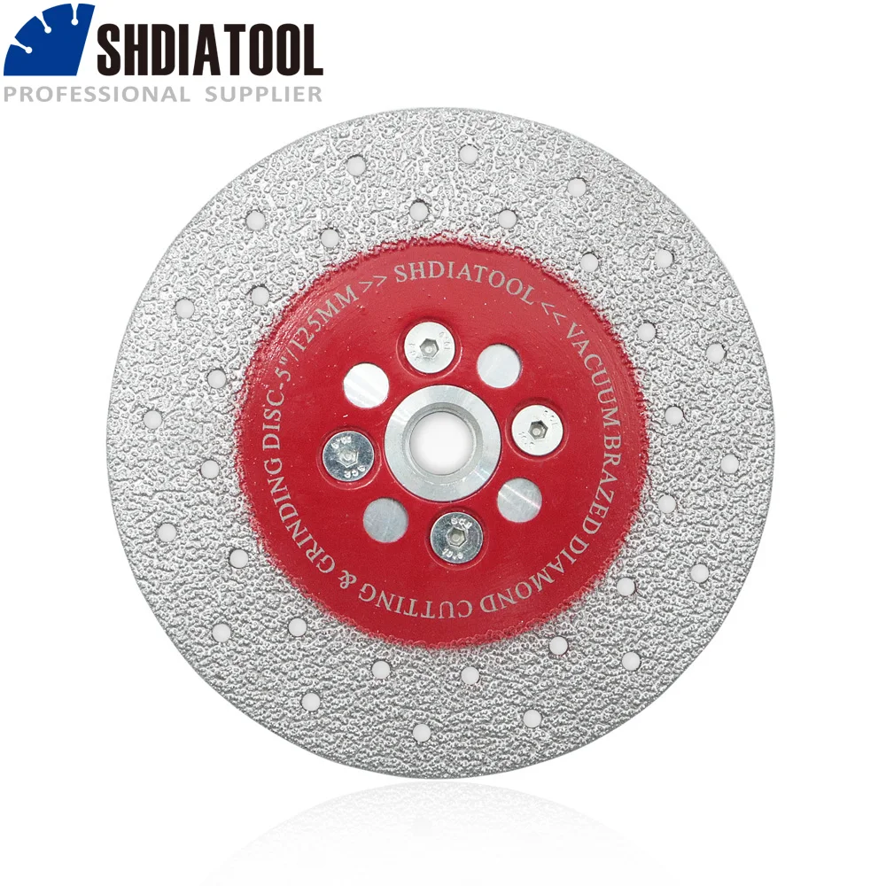 SHDIATOOL 1pc Diamond Cutting & Grinding Disc Sawblade Diamond Wheel  Premium Quality M14 Thread Double Sided Vacuum Brazed