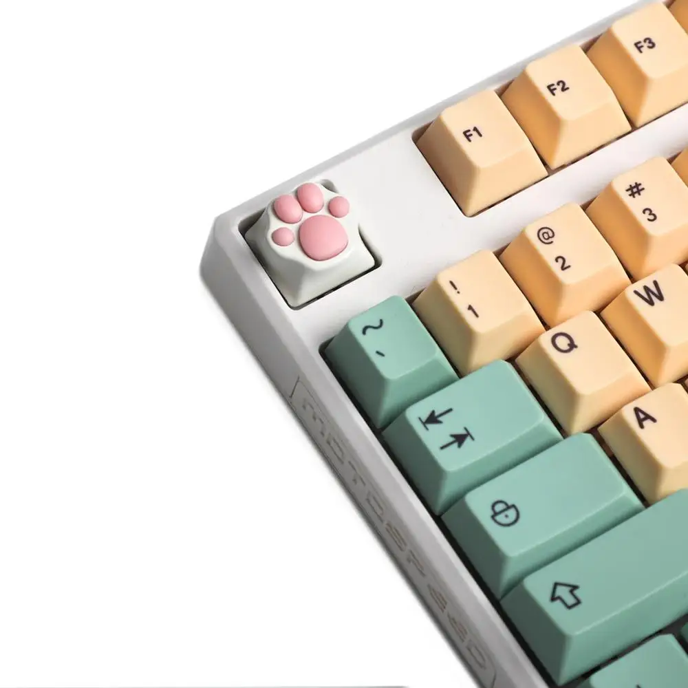 Teclado mecânico cherry mx, capa de metal para teclado com garra de gato, palm, para teclado mecânico