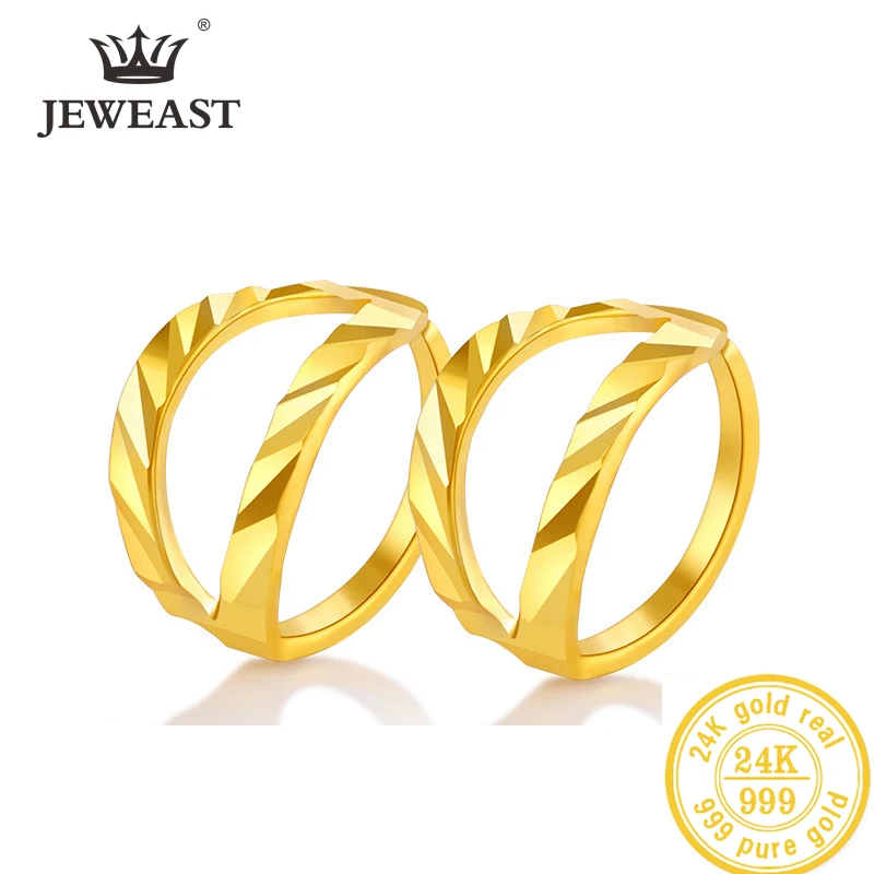 JLZB 24K Pure Gold Earring Real AU 999 Solid Gold Earrings Nice Good  Upscale Trendy Fine Jewelry Hot Sell New 2023