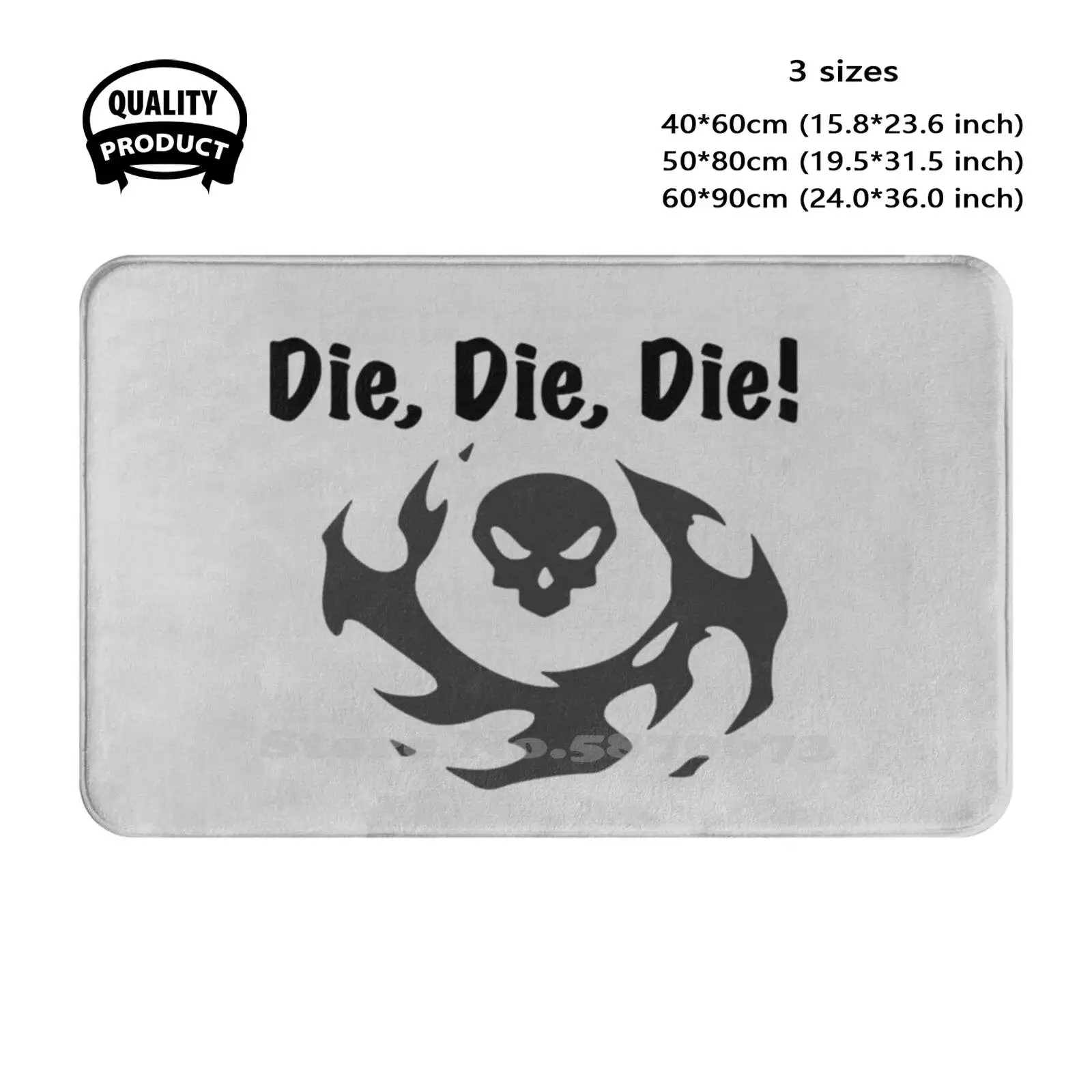 Reaper Ultimate Quote Soft Cushion Home Carpet Door Mat Car Rug Reaper Gaming Games