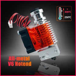 E3D V6 Hotend Kit todo de Metal Voron, alta temperatura, 300 °C, 0,4/1,75mm, 12V, 24V, extrusor próximo remoto, piezas de impresora 3D