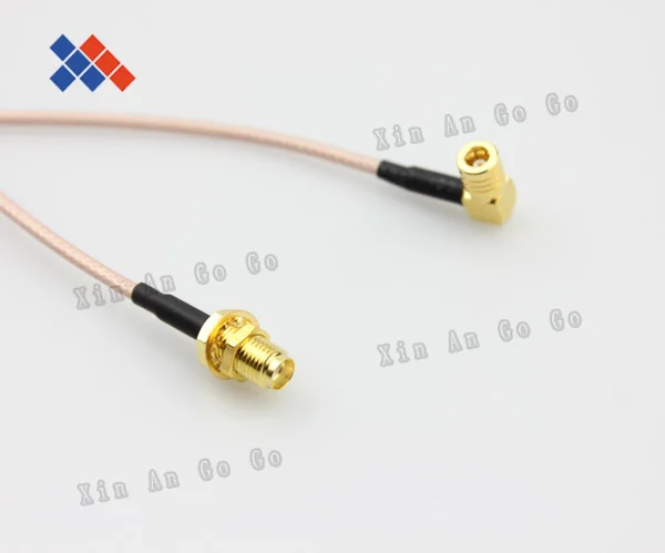  10pcs SMA female to SMB female connector 90 angle RG316 cable 20cm