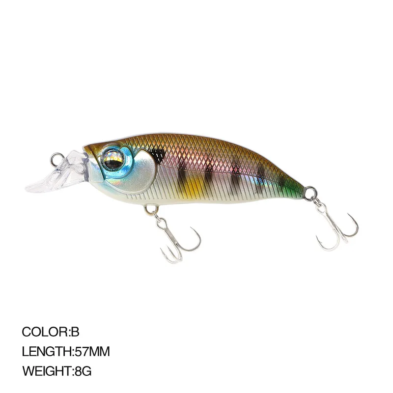 Fishing Lures 2021  Swimbait 57mm 8g Crankbait Fishing Floating Minnow Diving 0-1m Jekbait Shad Bass Pike Lure