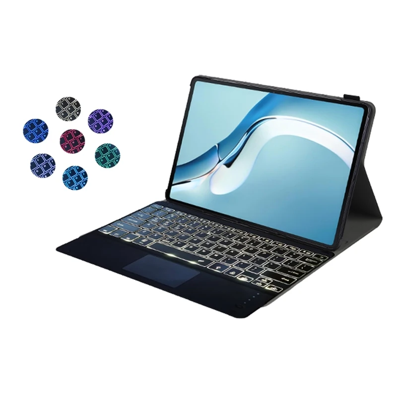 Cừu Ngang Dùng Bao Da Siêu Mỏng Bàn Phím Bluetooth Cho Huawei MatePad Pro 12.6 2021, có Giá Đỡ