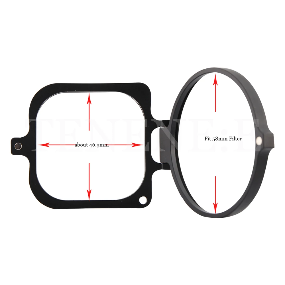 For Gopro Hero 8 Black Housing Accessories Filter 58mm Super Macro Adapter Ring Color Polar Go Pro Hero8 Black Waterproof Case