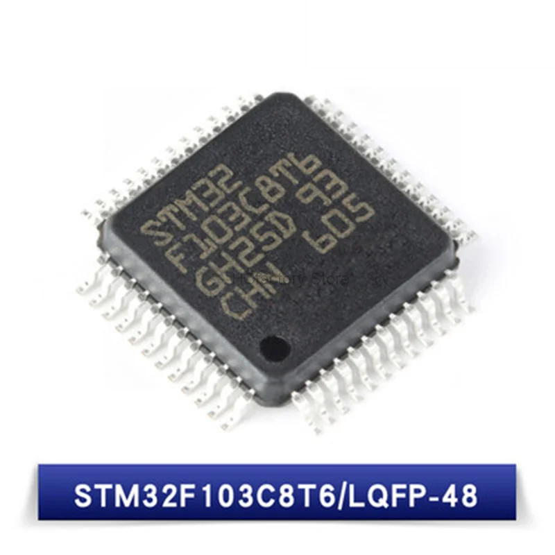 الأصلي 32 وحدة تحكم مصغرة بالبت Stm32f103c8t6 Stm32f103cbt6lqfp 48 معالج أي آر إم كورتكس M3 ومبتكرة واحدة رقاقة الحواسيب الصغيرة 64KB