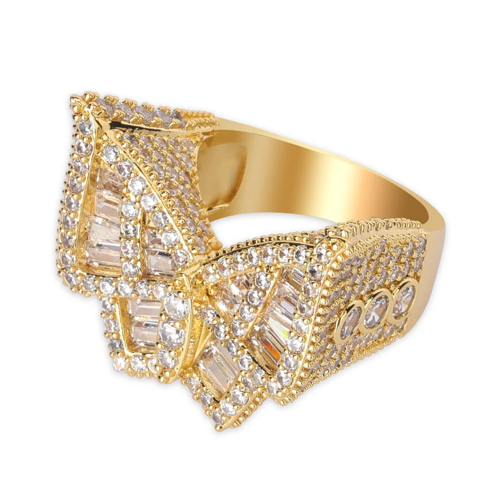 

Butterfly Hip Hop Men's Ring Full of Zircon Hipster Ring Jewelry Hot Wholesale