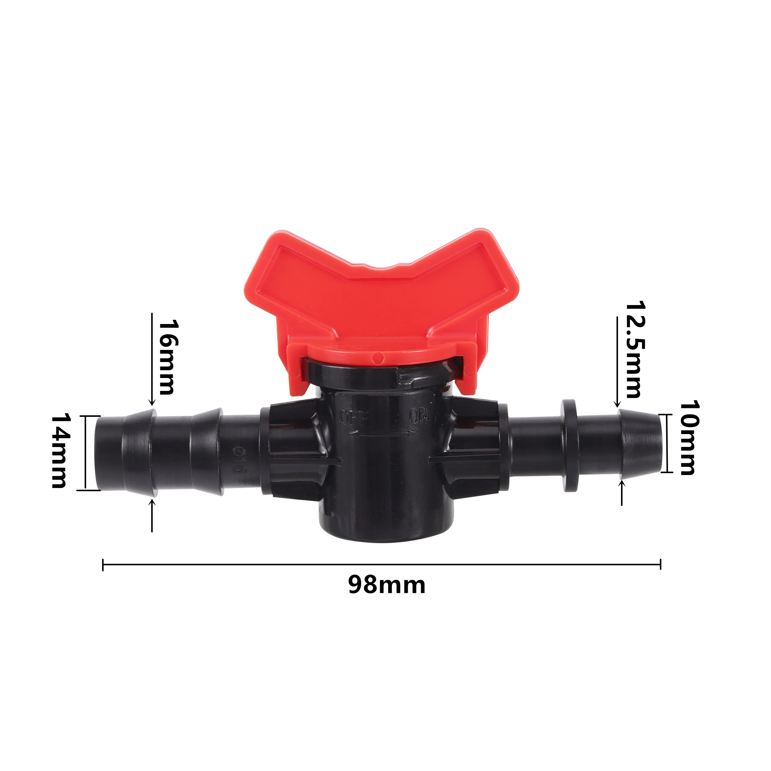 5Pcs 16mm Pipe Bypass Valve Garden Sprinkler Watering Water Controller Drip Irrigation PE PVC Tube Fittings Splitter Reducer