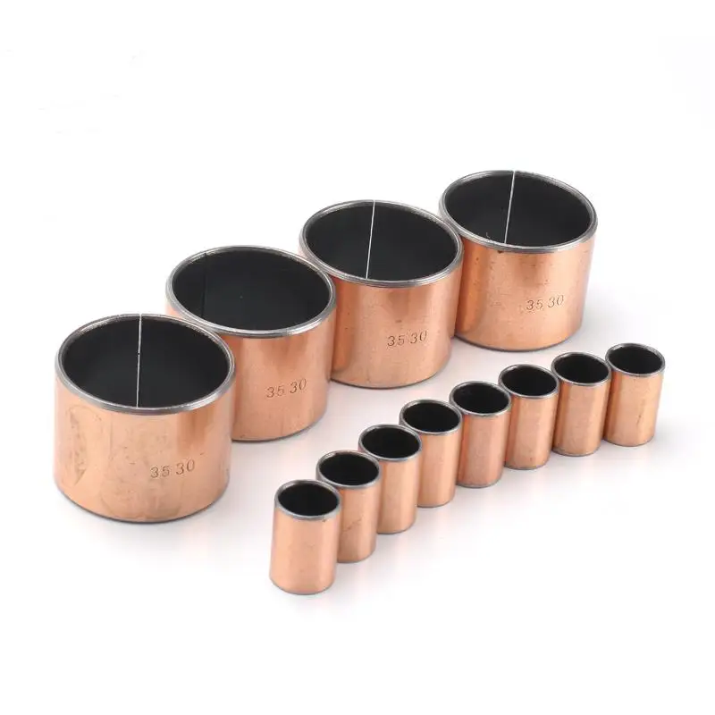 5PCS Inner Diameter 8 10 12 14mm SF-1 Self-lubricating Bearing Oilless Bushing Sleeve Height 5-20mm