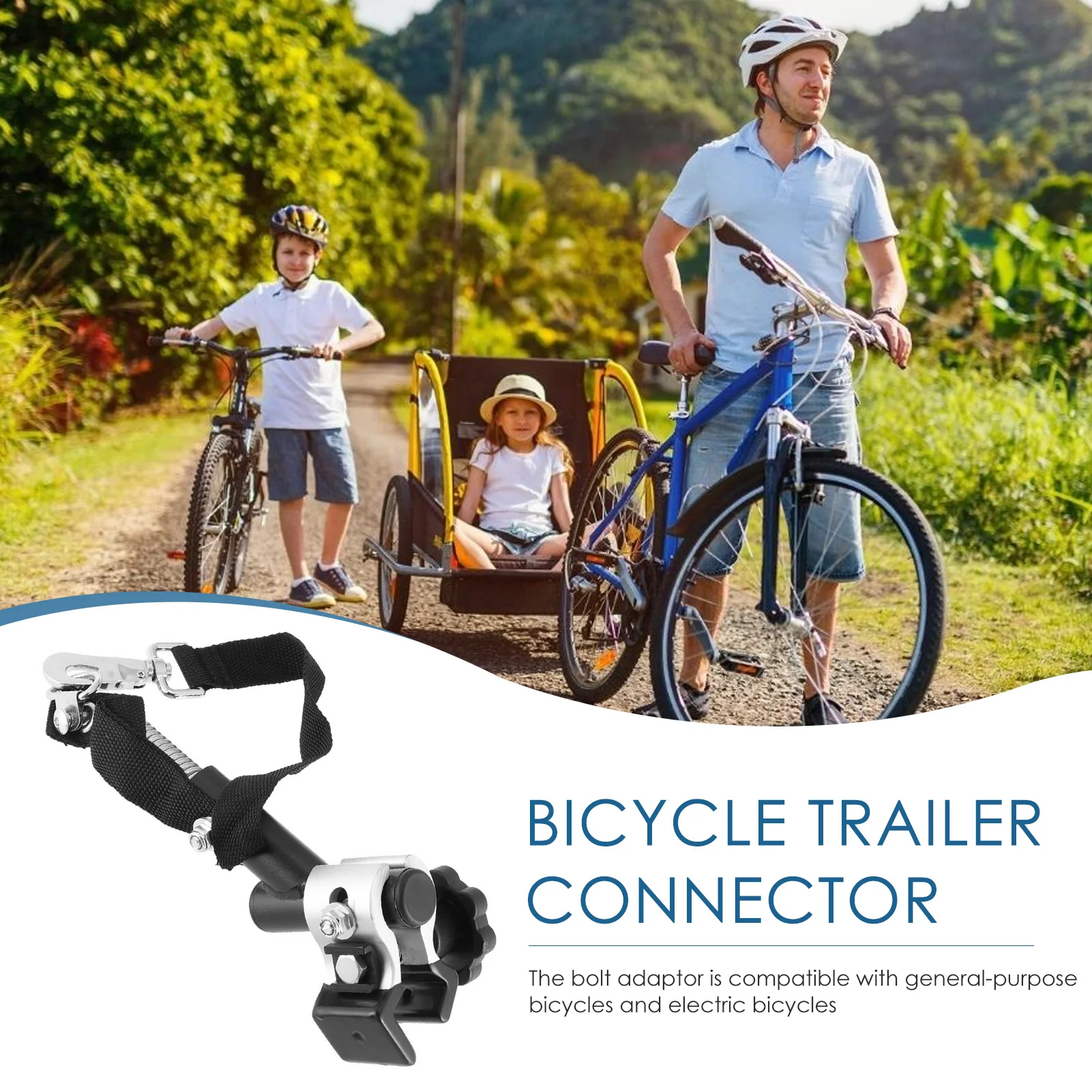 MTB Bikes Trailer Hitch Linker Universals Bicycle Trailer Classic Hitch Model Baby Pet Hitch Linker Easy To Install BikeAccessoy